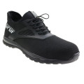 light weight black flyknited sportive safety shoes